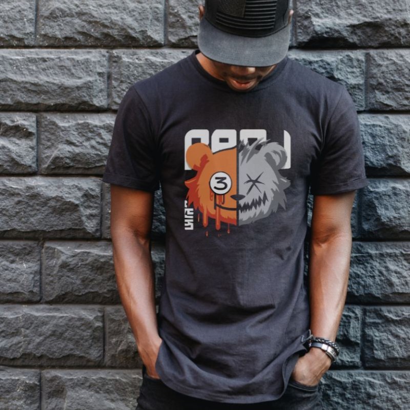 Unisex Oversize 24/1 Penye DTF Baskılı Tişört - DTF114