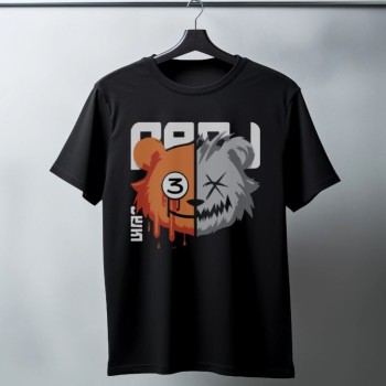 Unisex Oversize 24/1 Penye DTF Baskılı Tişört - DTF114
