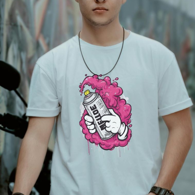 Unisex Oversize 24/1 Penye DTF Baskılı Tişört - DTF117