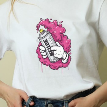 Unisex Oversize 24/1 Penye DTF Baskılı Tişört - DTF117