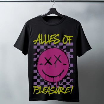 Unisex Oversize 24/1 Penye DTF Baskılı Tişört - DTF123