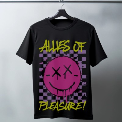 Unisex Oversize 24/1 Penye DTF Baskılı Tişört - DTF123