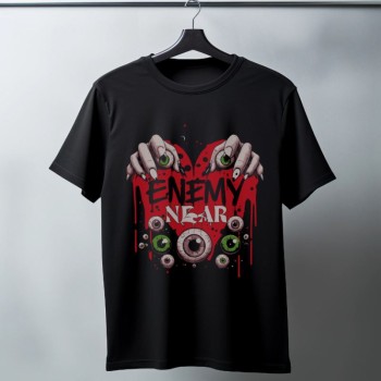 Unisex Oversize 24/1 Penye DTF Baskılı Tişört - DTF128
