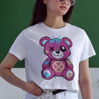 Unisex Oversize 24/1 Penye DTF Baskılı Tişört - DTF130