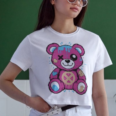 Unisex Oversize 24/1 Penye DTF Baskılı Tişört - DTF130