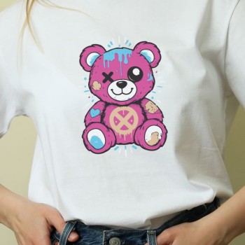 Unisex Oversize 24/1 Penye DTF Baskılı Tişört - DTF130