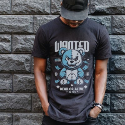 Unisex Oversize 24/1 Penye DTF Baskılı Tişört - DTF131