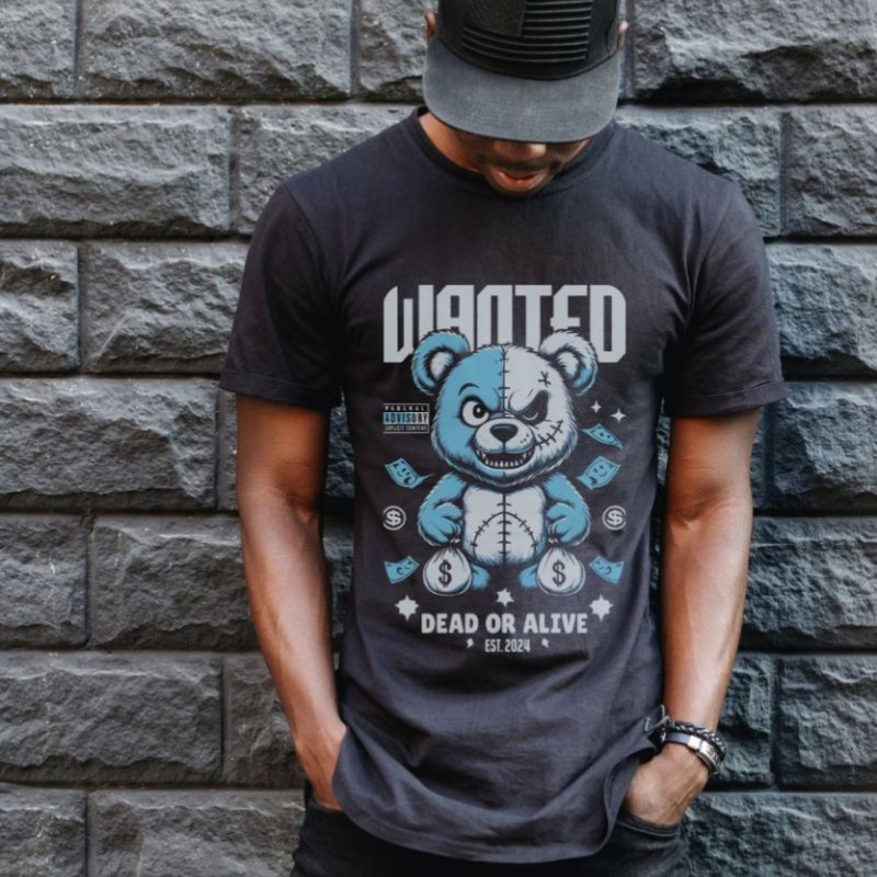 Unisex Oversize 24/1 Penye DTF Baskılı Tişört - DTF131