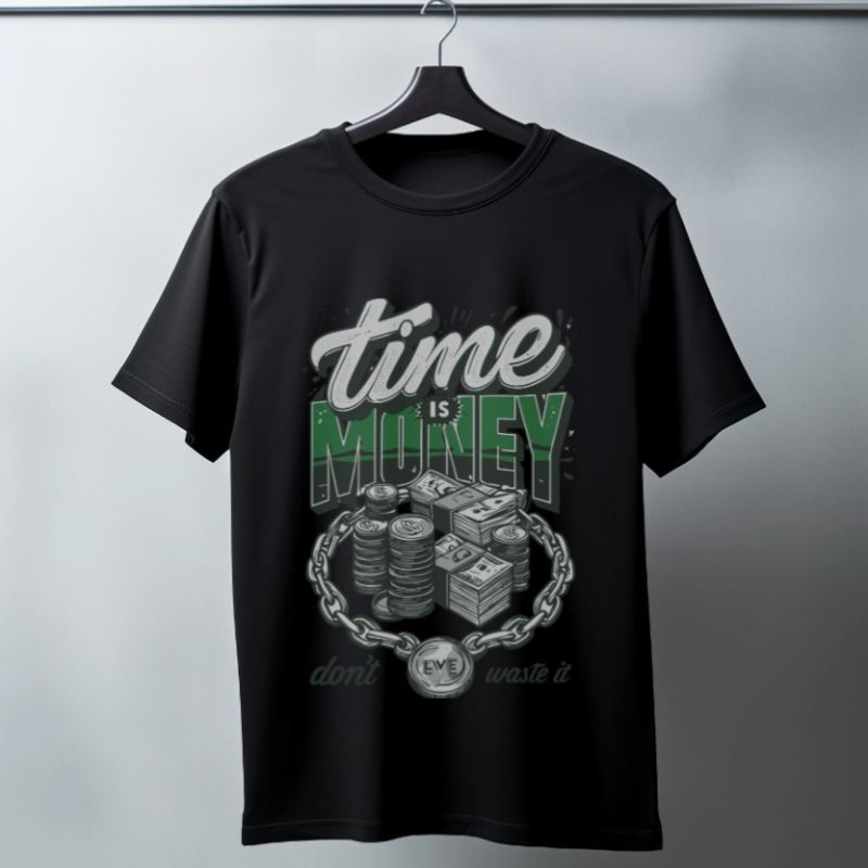 Unisex Oversize 24/1 Penye DTF Baskılı Tişört - DTF133