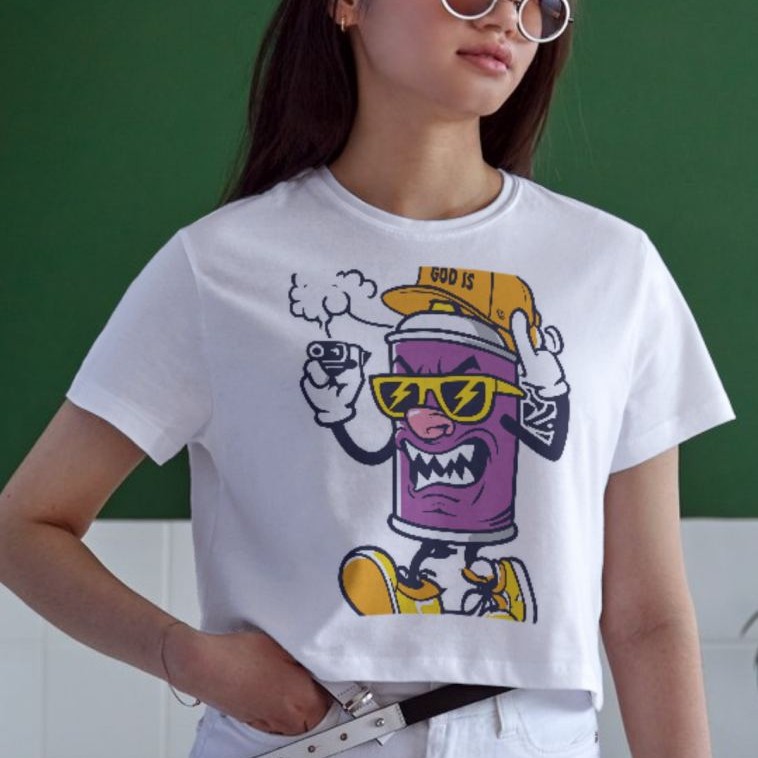 Unisex Oversize 24/1 Penye DTF Baskılı Tişört - DTF137