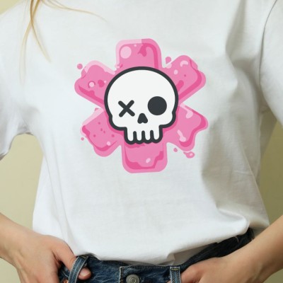 Unisex Oversize 24/1 Penye DTF Baskılı Tişört - DTF146