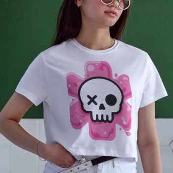 Unisex Oversize 24/1 Penye DTF Baskılı Tişört - DTF146