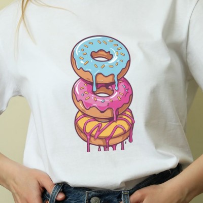 Unisex Oversize 24/1 Penye DTF Baskılı Tişört - DTF149