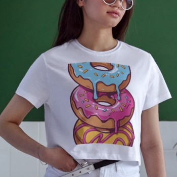 Unisex Oversize 24/1 Penye DTF Baskılı Tişört - DTF149