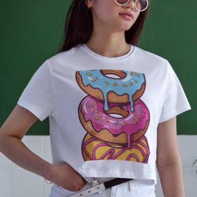 Unisex Oversize 24/1 Penye DTF Baskılı Tişört - DTF149