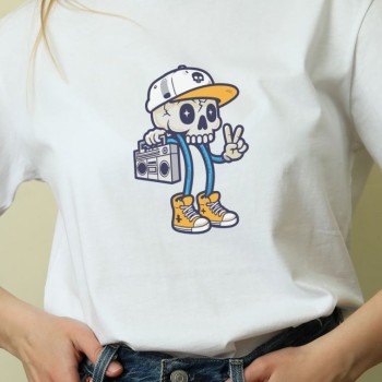 Unisex Oversize 24/1 Penye DTF Baskılı Tişört - DTF152