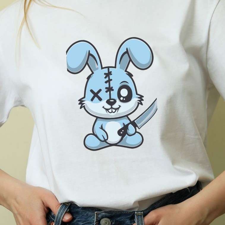 Unisex Oversize 24/1 Penye DTF Baskılı Tişört - DTF153