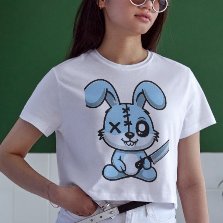 Unisex Oversize 24/1 Penye DTF Baskılı Tişört - DTF153