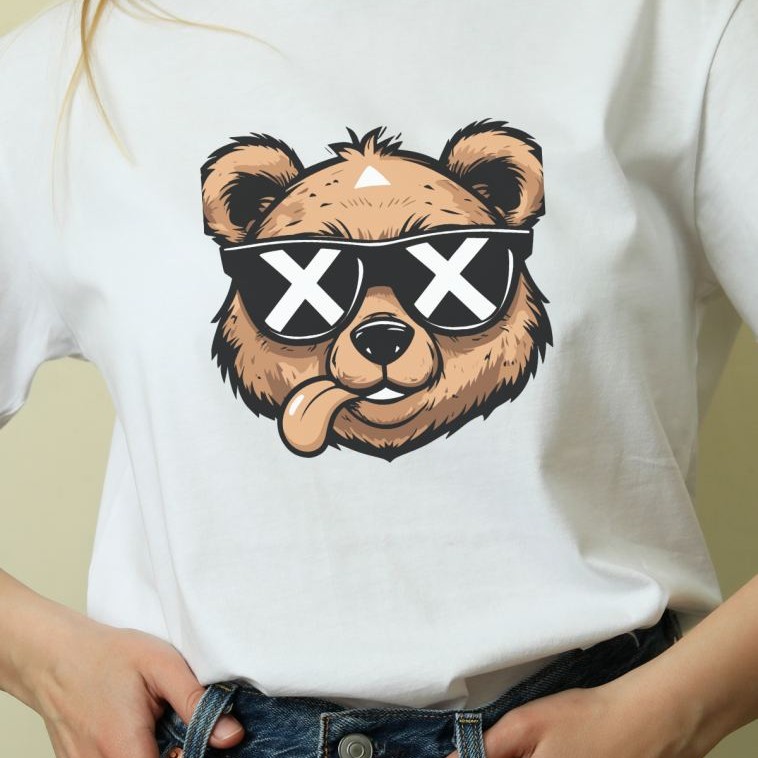 Unisex Oversize 24/1 Penye DTF Baskılı Tişört - DTF155