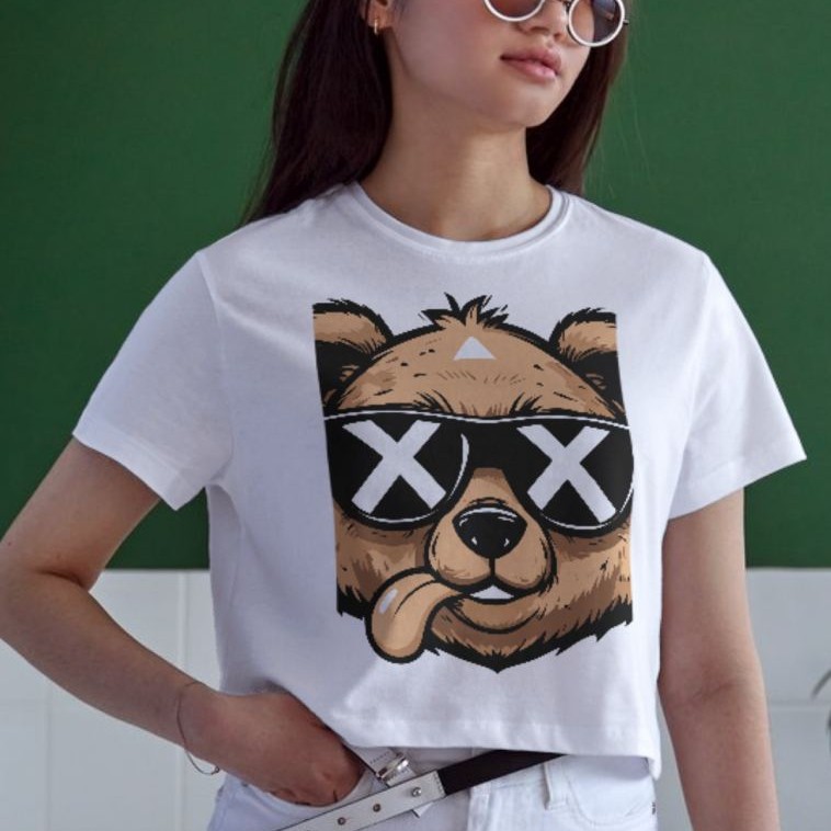 Unisex Oversize 24/1 Penye DTF Baskılı Tişört - DTF155