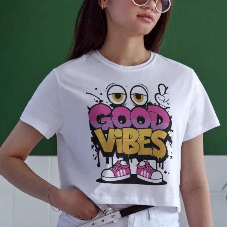 Unisex Oversize 24/1 Penye DTF Baskılı Tişört - DTF156