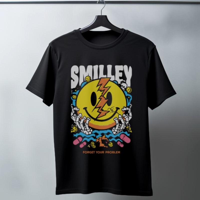 Unisex Oversize 24/1 Penye DTF Baskılı Tişört - DTF157
