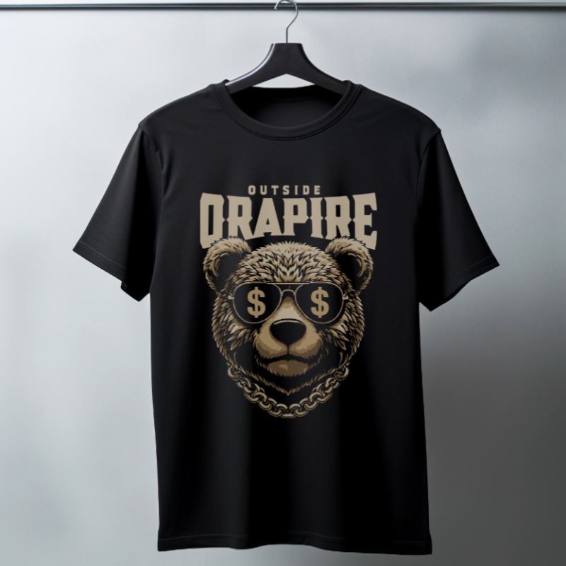 Unisex Oversize 24/1 Penye DTF Baskılı Tişört - DTF160