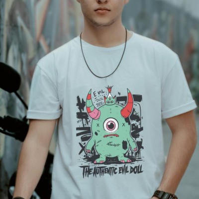 Unisex Oversize 24/1 Penye DTF Baskılı Tişört - DTF165
