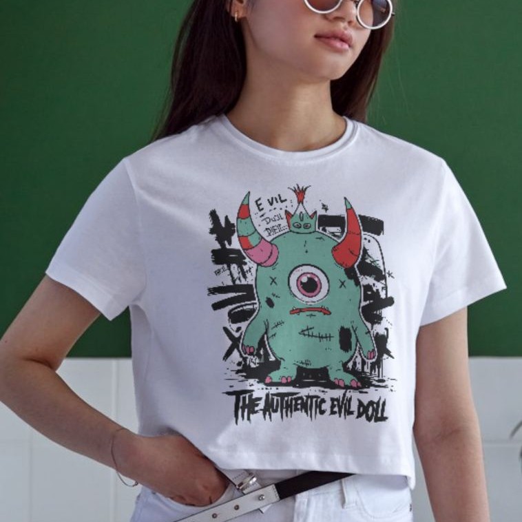 Unisex Oversize 24/1 Penye DTF Baskılı Tişört - DTF165