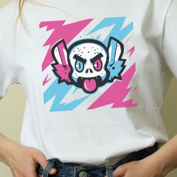 Unisex Oversize 24/1 Penye DTF Baskılı Tişört - DTF168