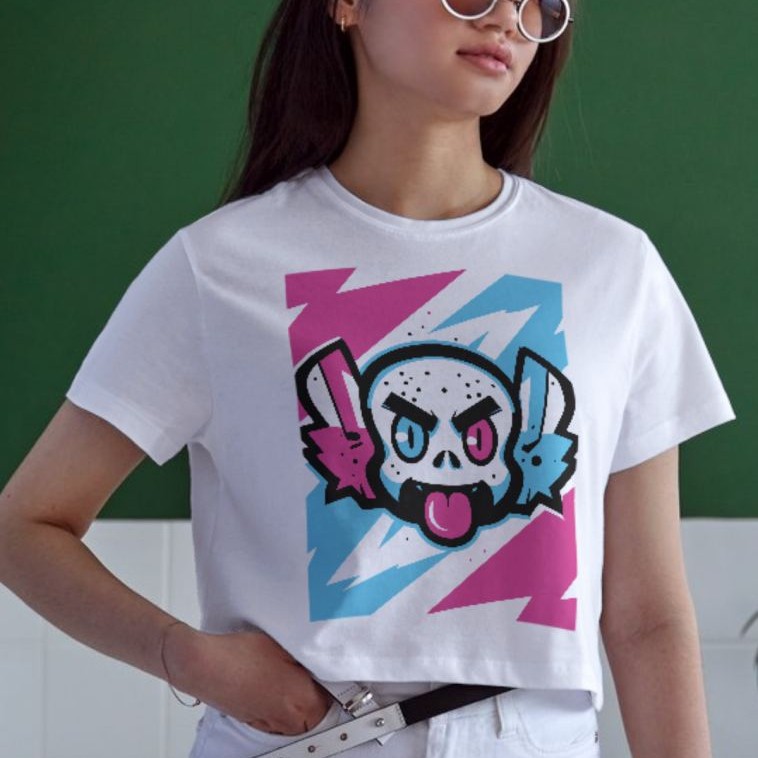 Unisex Oversize 24/1 Penye DTF Baskılı Tişört - DTF168