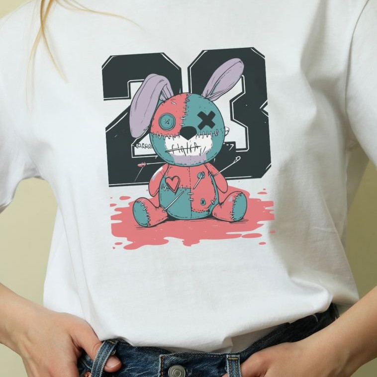 Unisex Oversize 24/1 Penye DTF Baskılı Tişört - DTF169