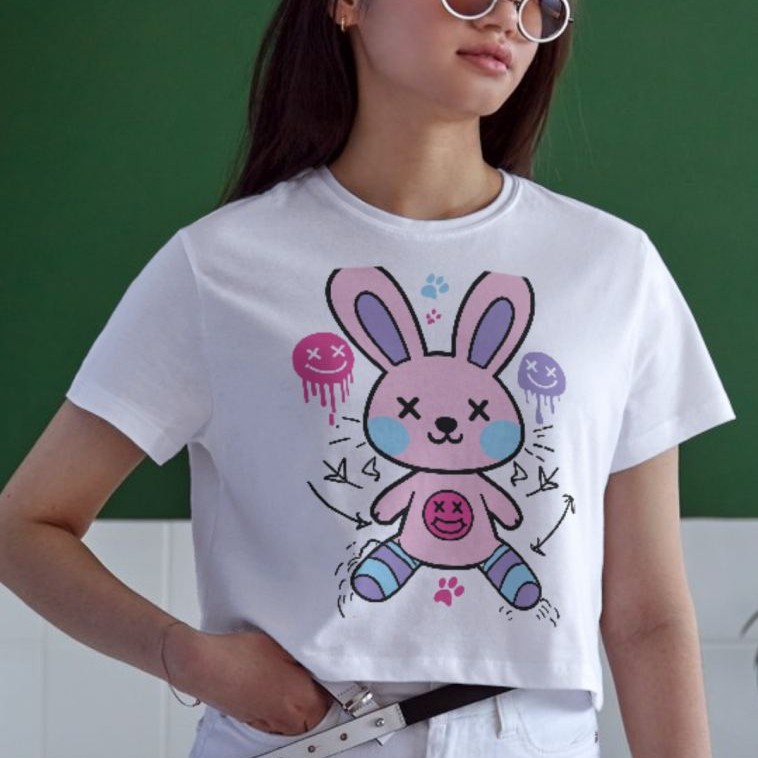 Unisex Oversize 24/1 Penye DTF Baskılı Tişört - DTF170