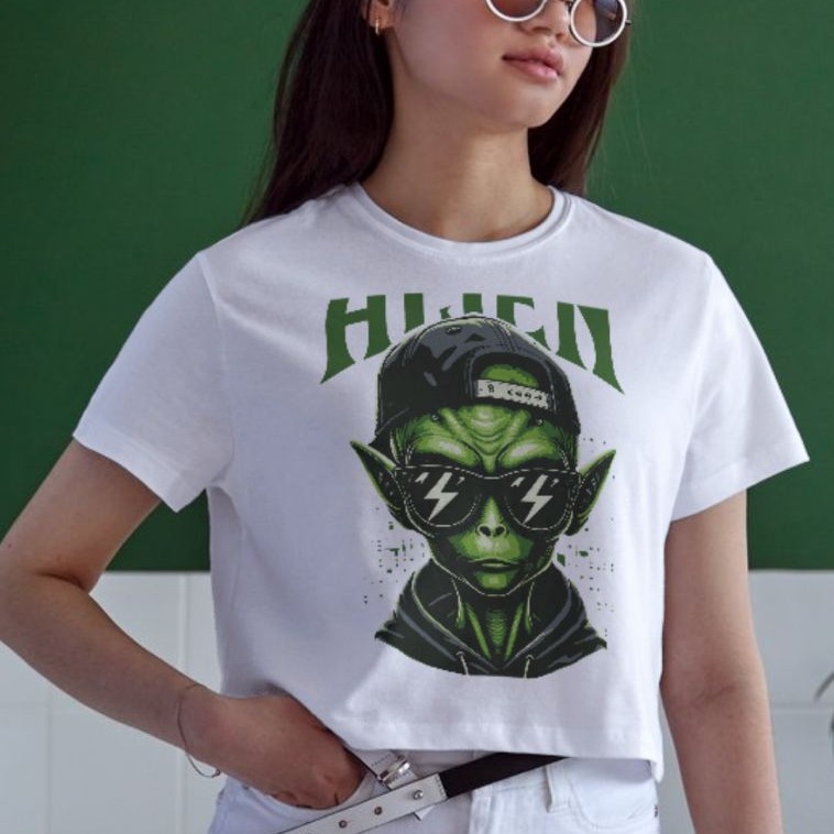 Unisex Oversize 24/1 Penye DTF Baskılı Tişört - DTF173