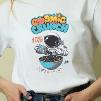 Unisex Oversize 24/1 Penye DTF Baskılı Tişört - DTF174
