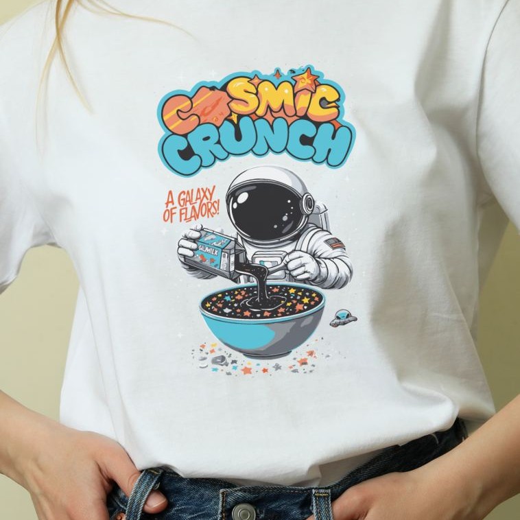 Unisex Oversize 24/1 Penye DTF Baskılı Tişört - DTF174