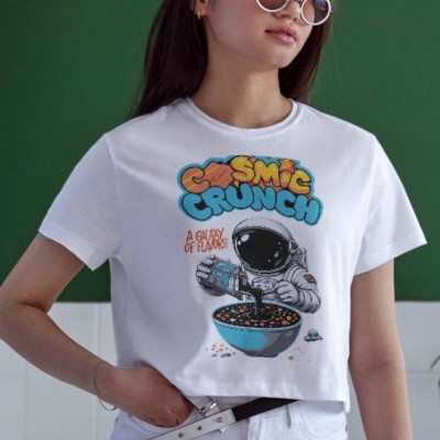 Unisex Oversize 24/1 Penye DTF Baskılı Tişört - DTF174