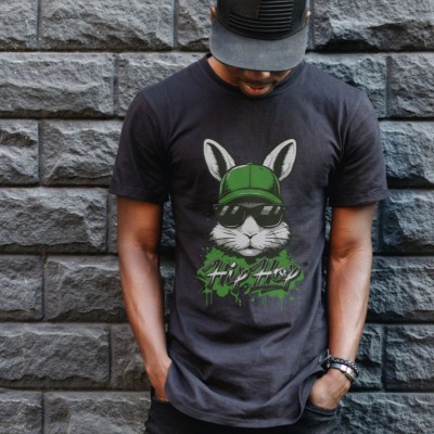 Unisex Oversize 24/1 Penye DTF Baskılı Tişört - DTF177