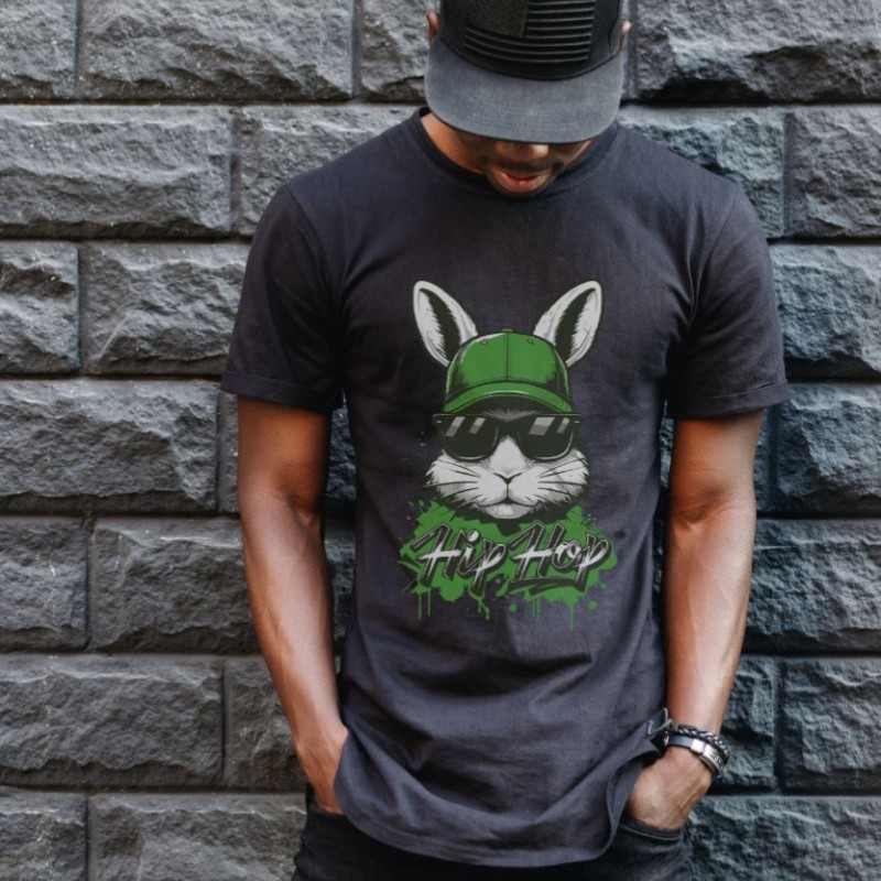 Unisex Oversize 24/1 Penye DTF Baskılı Tişört - DTF177