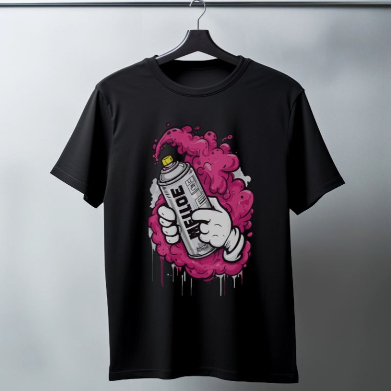 Unisex Oversize 24/1 Penye DTF Baskılı Tişört - DTF179