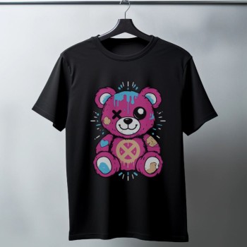 Unisex Oversize 24/1 Penye DTF Baskılı Tişört - DTF182