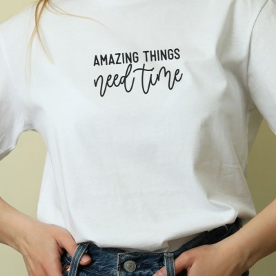 Unisex Oversize 24/1 Penye DTF Baskılı Tişört - DTF196