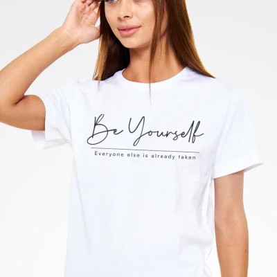 Unisex Oversize 24/1 Penye DTF Baskılı Tişört - DTF204