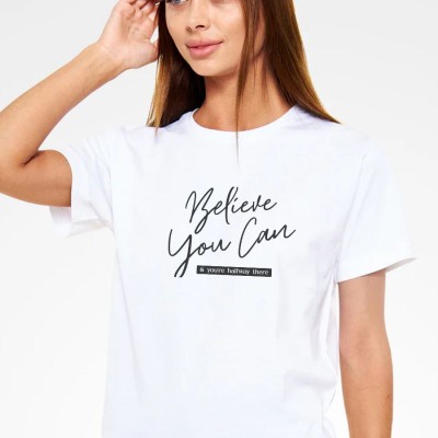 Unisex Oversize 24/1 Penye DTF Baskılı Tişört - DTF207