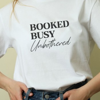 Unisex Oversize 24/1 Penye DTF Baskılı Tişört - DTF208
