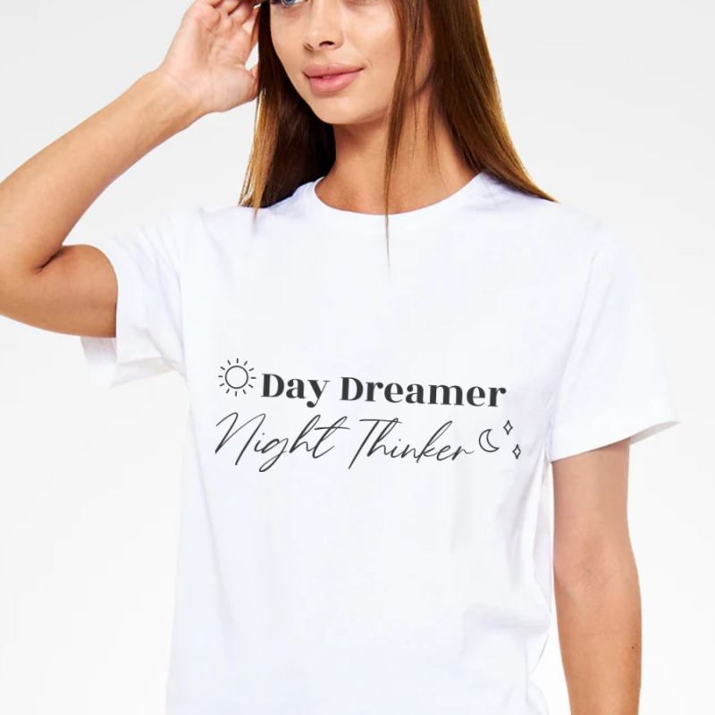Unisex Oversize 24/1 Penye DTF Baskılı Tişört - DTF218