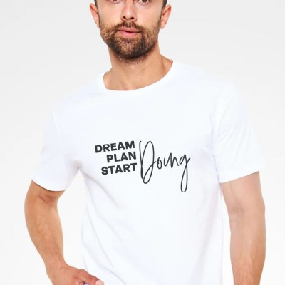 Unisex Oversize 24/1 Penye DTF Baskılı Tişört - DTF226