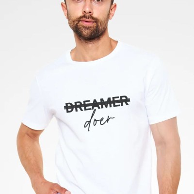 Unisex Oversize 24/1 Penye DTF Baskılı Tişört - DTF227