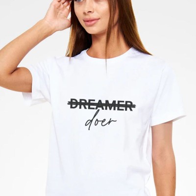 Unisex Oversize 24/1 Penye DTF Baskılı Tişört - DTF227
