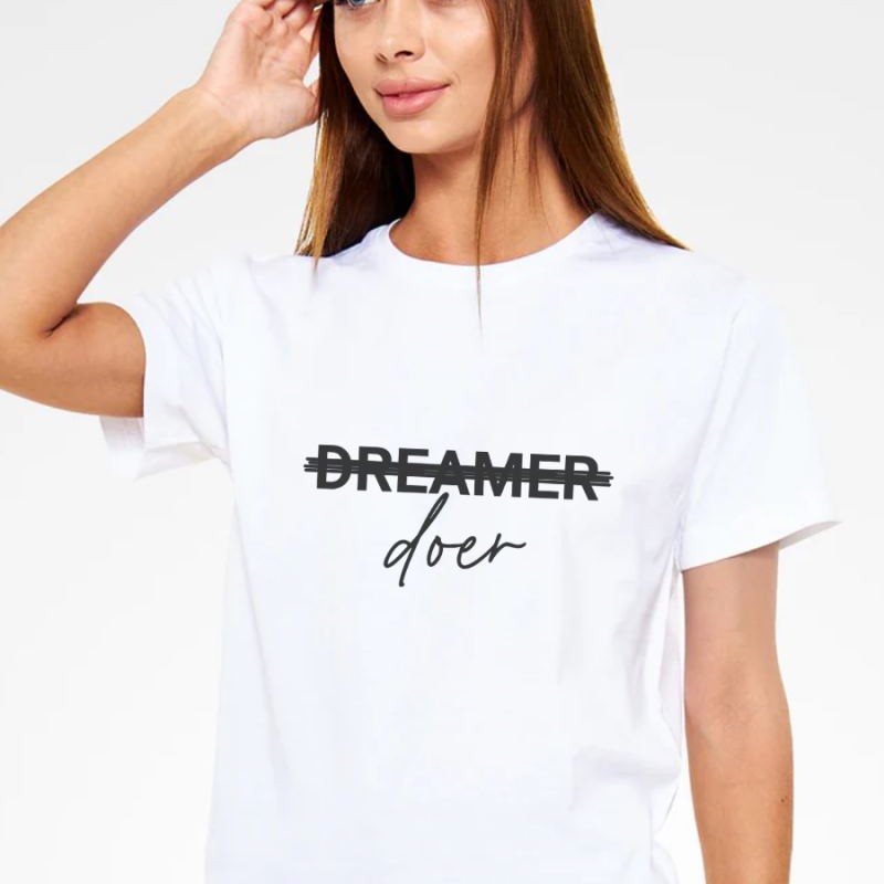 Unisex Oversize 24/1 Penye DTF Baskılı Tişört - DTF227